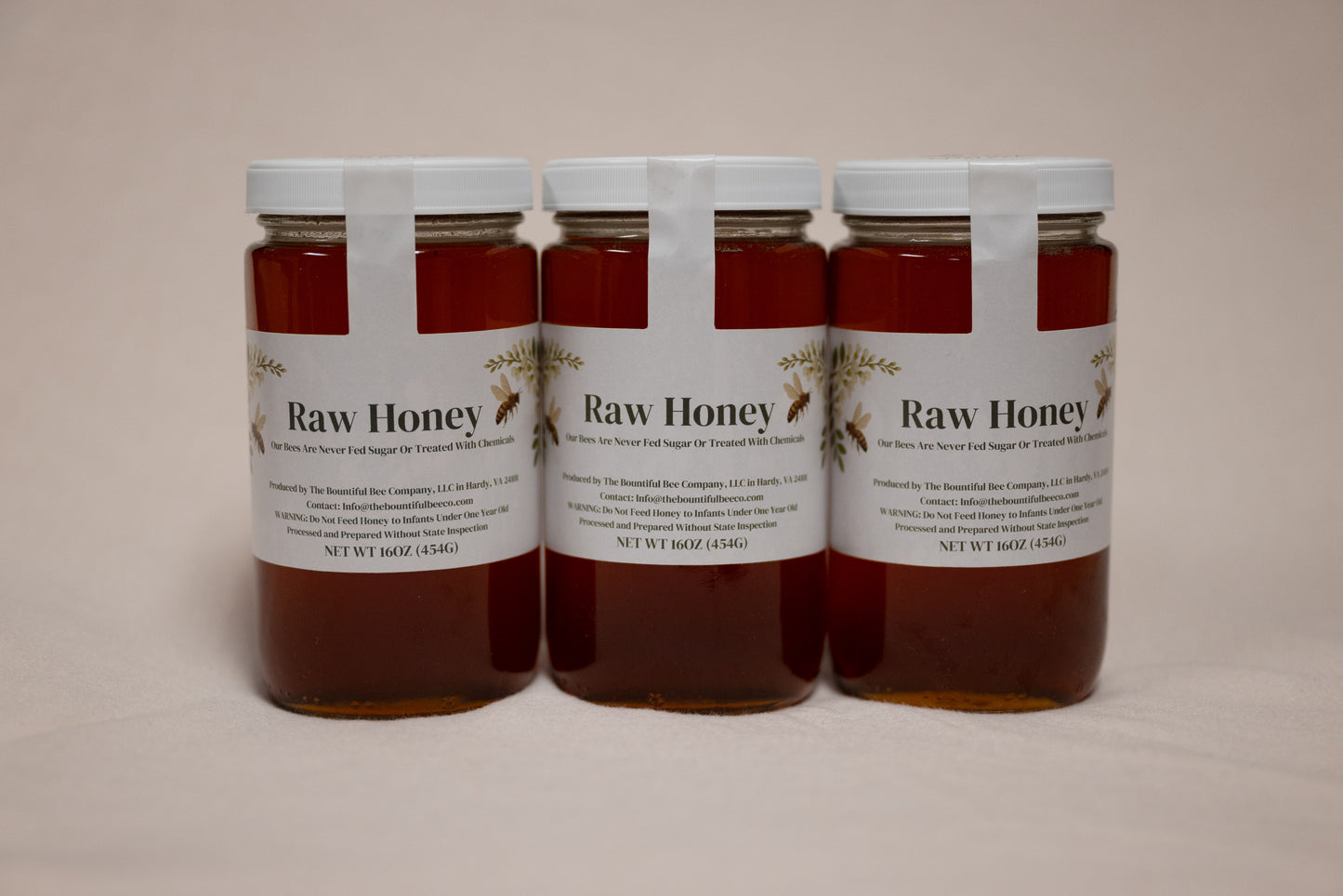 16 Oz Raw Unfiltered Honey