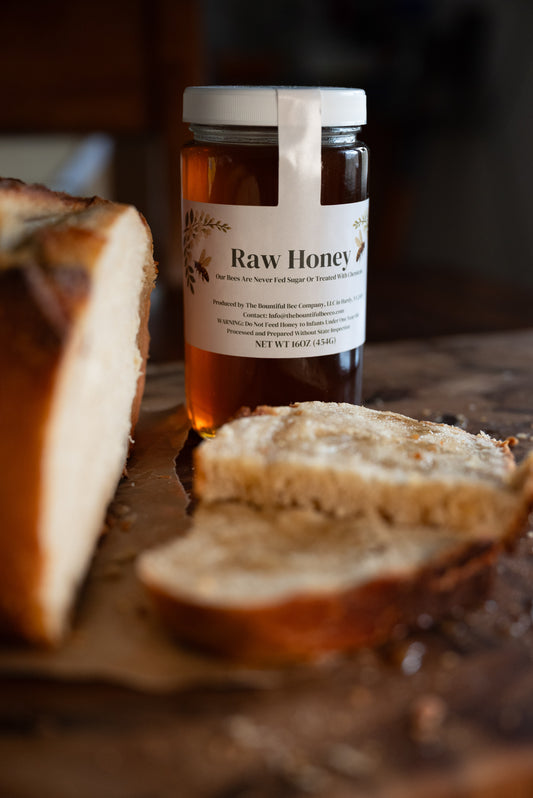 16 Oz Raw Unfiltered Honey